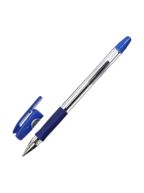 Набор шариковых ручек Pilot BPS-GP, 4 штуки, синий стержень, на масляной основе, узел 0.7 мм, резиновый упор