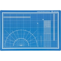 Коврик для резки Topfort 5ти-слойный А3 (45х30см),2х-сторонний,синий
