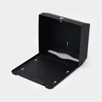 Диспенсер для бумажных полотенец в листах Stölz, 28.5×26.5×10 см, нержавеющая сталь, чёрный Диспенсер для бумажных полотенец в листах Stölz, 28.5×26.5×10 см, нержавеющая сталь, чёрный