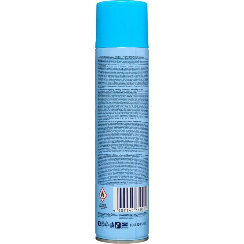 Освежитель воздуха CHIRTON Альпийская свежесть 300мл