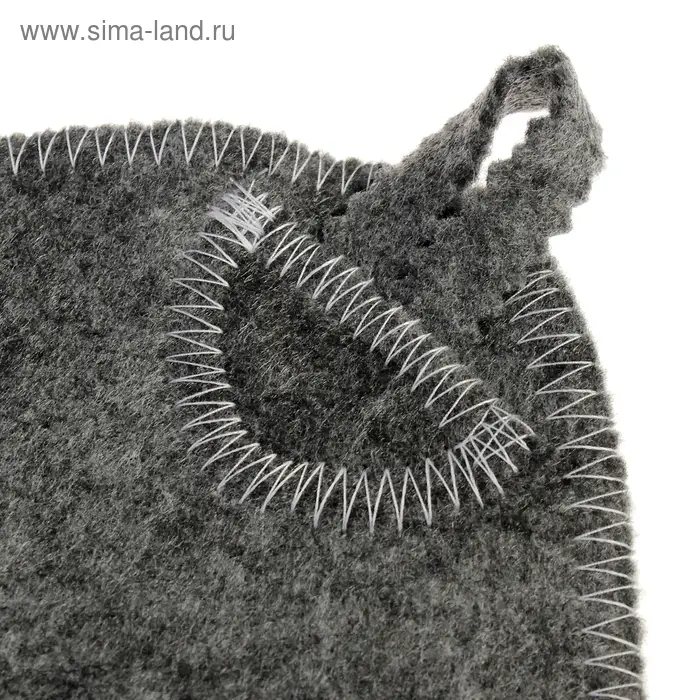 Набор для бани &laquo;Мужской&raquo;, 5 предметов: шапка, коврик, рукавица, тапочки, сумка, шерсть 30%, полиэфир 70%, тёмный, &laquo;Добропаровъ&raquo;