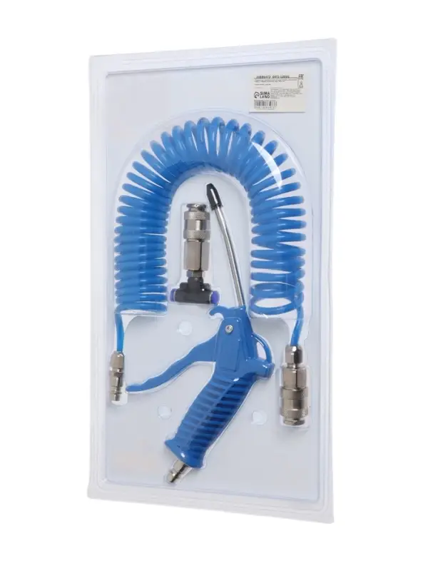 Продувочный пневматический пистолет ТУНДРА, пластиковый корпус, в наборе со шлангом