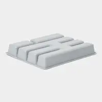 Лоток для столовых приборов, 5 отделений, 25.5&times;30.7&times;4.6 см, пластик, серый