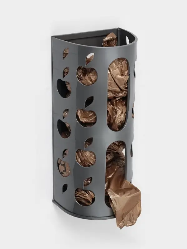 Корзина для пакетов Darel plastic &laquo;Яблоко&raquo;, пластик, 16&times;13.5&times;37.5 см, МИКС