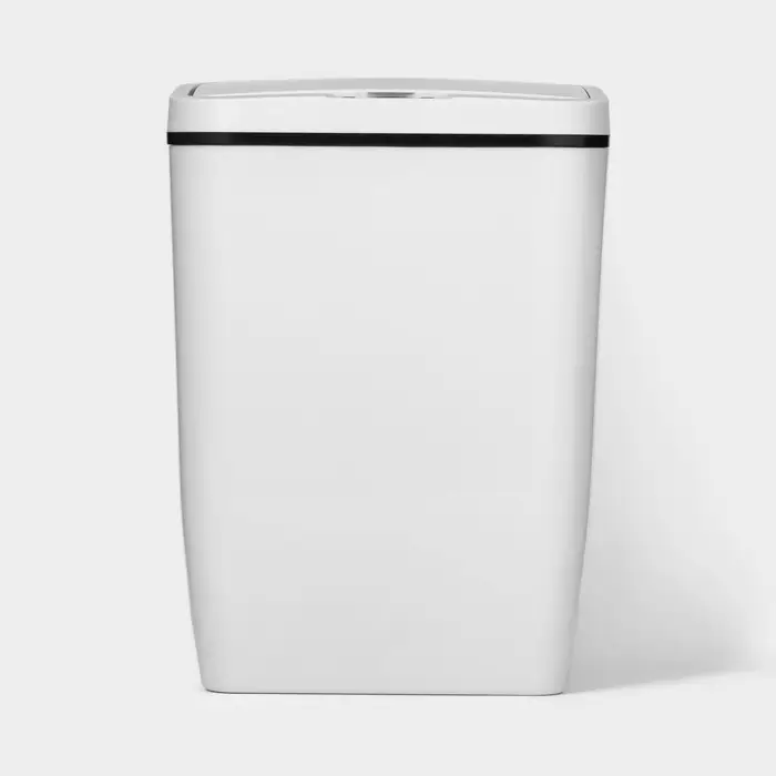 Ведро для мусора сенсорное Доляна, 12 л, белое