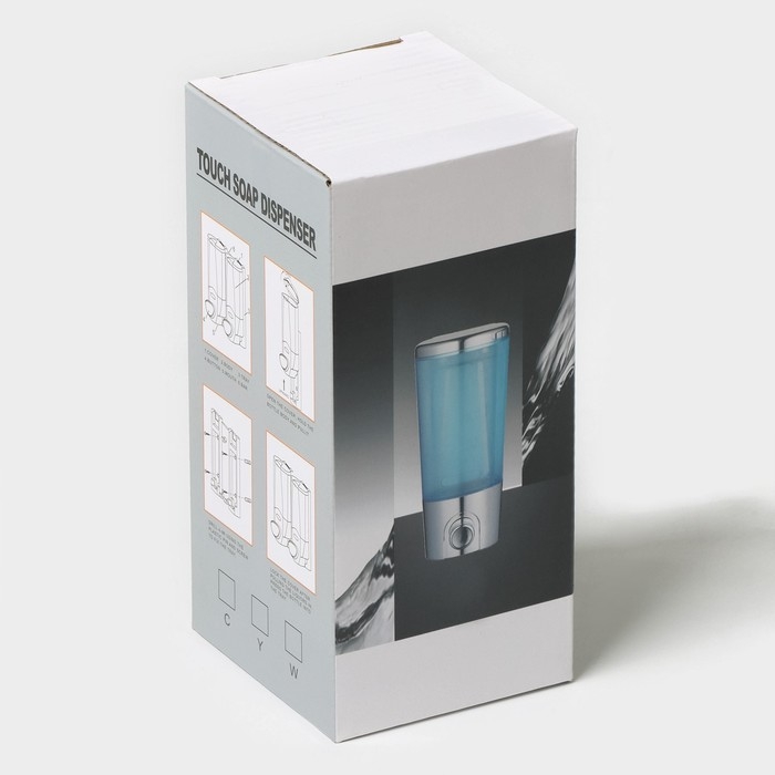 Дозатор - диспенсер для мыла, механический, для антисептика, 400 мл, цвет хромированный Дозатор - диспенсер для мыла, механический, для антисептика, 400 мл, цвет хромированный