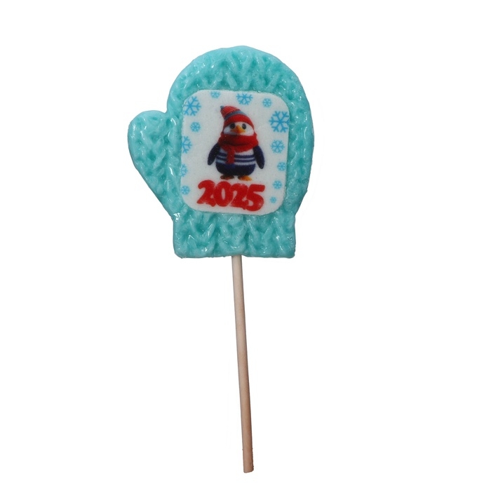 Новый год. Леденец с печатью "Пингвин 2025", 30 г