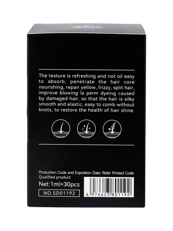 Масло для волос в капсулах, с аргановым маслом и лесным орехом, 1 мл &times; 30 шт.