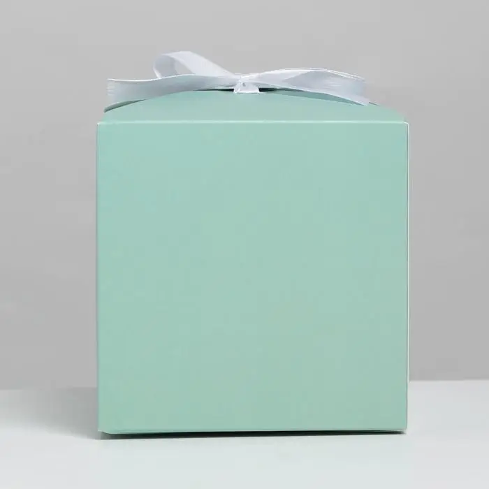 Коробка подарочная складная, упаковка, &laquo;Мята&raquo;, 12 х 12 х 12 см