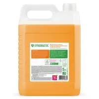 Средство для мытья посуды Synergetic, антибактериальный гель, биоразлагаемый, апельсин, 5 л