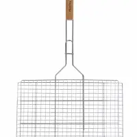 Решётка - гриль универсальная maclay, 26&times;45 см, хромированная сталь, для мангала