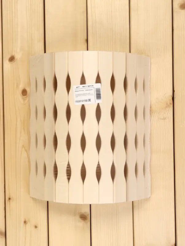 Абажур для бани и сауны &laquo;Косичка&raquo;, липа, 31&times;27&times;10.5 см, настенный, угловой, &laquo;Добропаровъ&raquo;