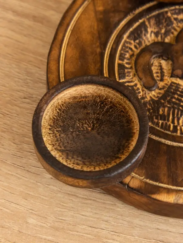 Подставка под благовония  Подставка под благовония "Ом" дерево 16,5 см