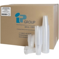 Стакан одноразовый 200мл прозр. ПП 3000 шт/кор