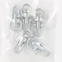 Вертлюг со скобой, средний (длина-7.5 см, ширина-3.5 см), 5 шт.