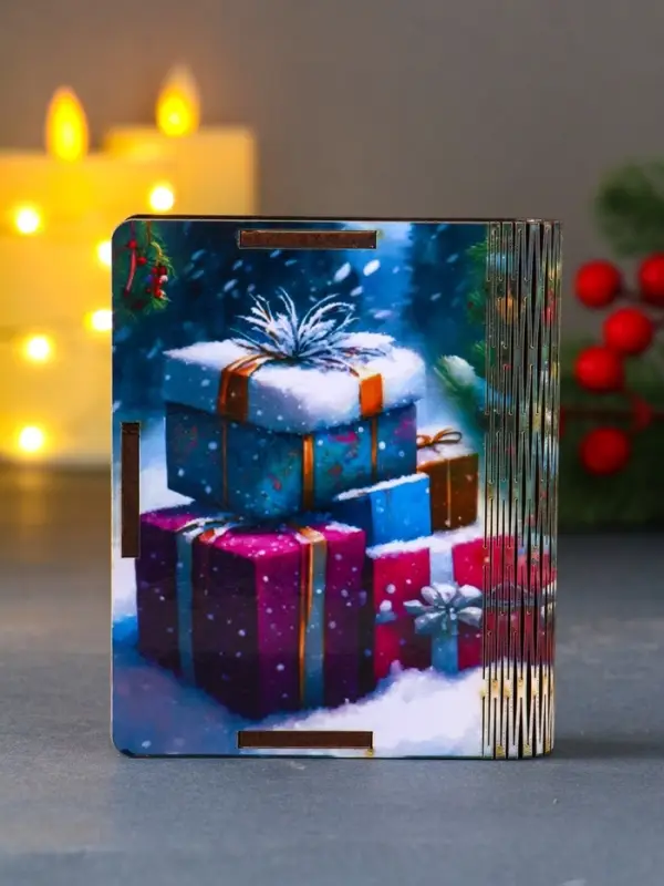 Шкатулка-конверт для для подарочных карт или денег №2 "Сова".   9,8х8,5х2 см.