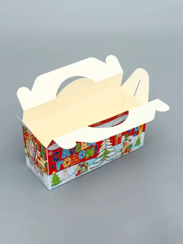 Подарочная новогодняя коробка «Лоскутки», 25×9.5×11 см Подарочная новогодняя коробка «Лоскутки», 25×9.5×11 см