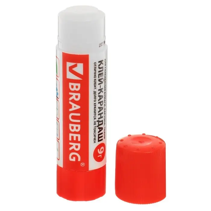 Клей-карандаш BRAUBERG, 9г Клей-карандаш BRAUBERG, 9г