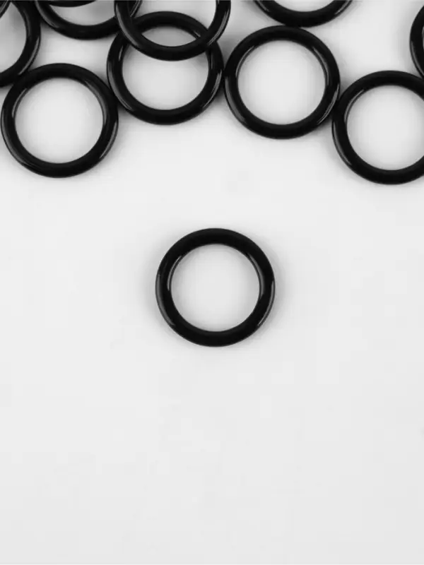 Кольцо для бретелей, металлическое, 8 мм, набор 20 шт., чёрное Кольцо для бретелей, металлическое, 8 мм, набор 20 шт., чёрное