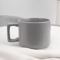 Чашка Jumbo в коробке матовая, светло-серая