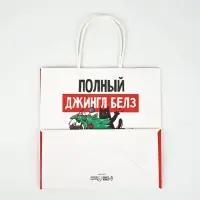 Пакеты подарочные новогодние &laquo;Новый год&raquo;, 22&times;22&times;11 см, 10 шт.