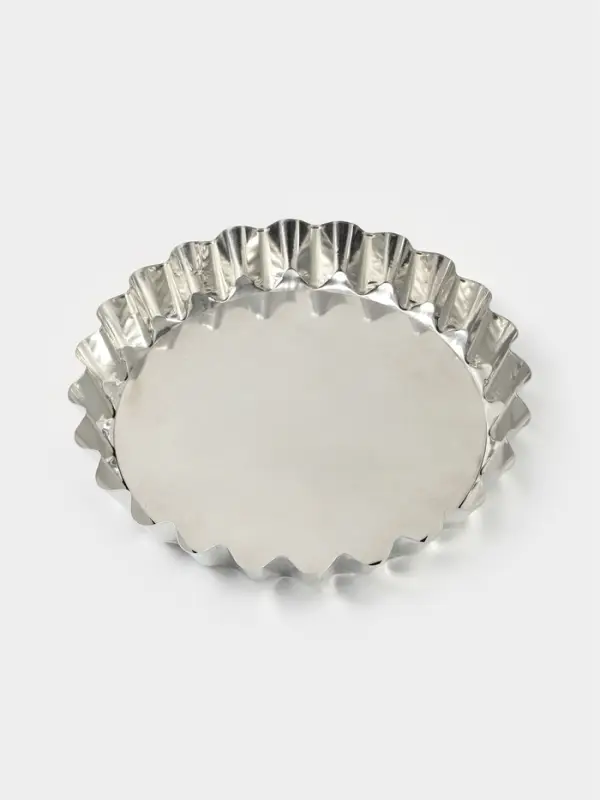 Форма для выпечки, d=27 см, h=4 см, жесть, серебристая