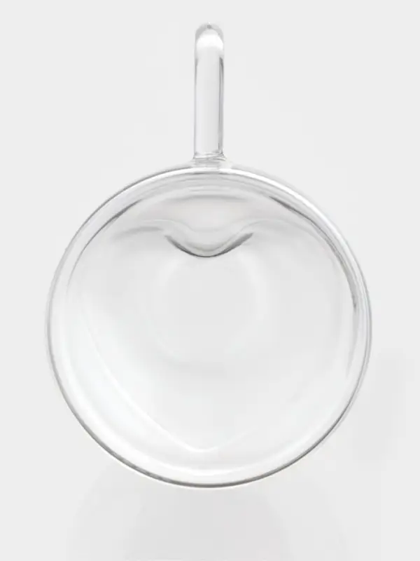 Набор кружек с двойными стенками Доляна &laquo;Сердце&raquo;, 150 мл, 11.5&times;8.5&times;8 см, 2 шт., стекло, прозрачный