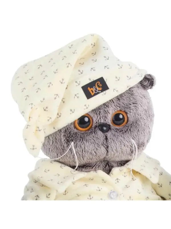 Мягкая игрушка &laquo;Кот Басик&raquo;, в пижаме, 19 см