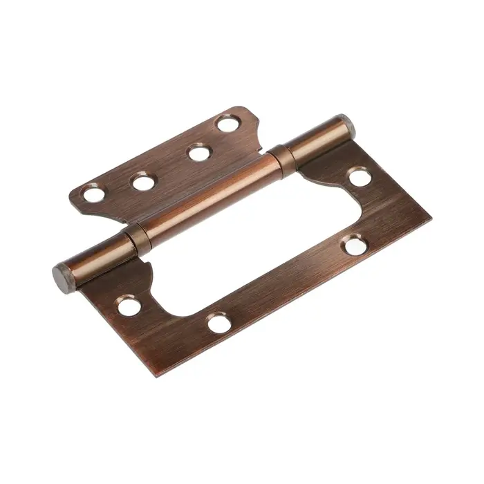 Петля-бабочка ТУНДРА, 100&times;70&times;1.3 мм, универсальная, без врезки, цвет медь, 2 шт.