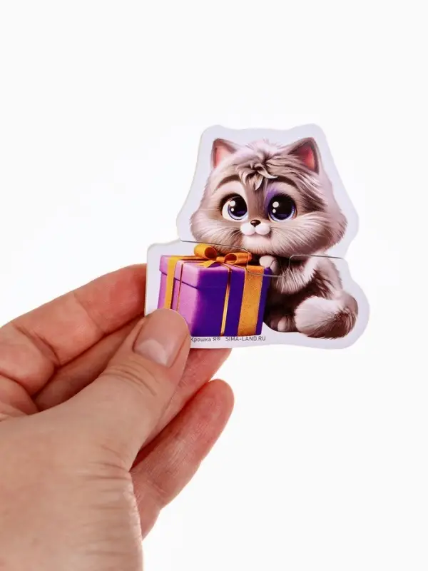 Новогодний набор Макси-пазлы, 5 пазлов, 10 деталей, Крошка Я