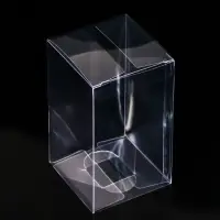 Складная прозрачная коробка из PVC, для упаковки подарков, 7×7×12 см