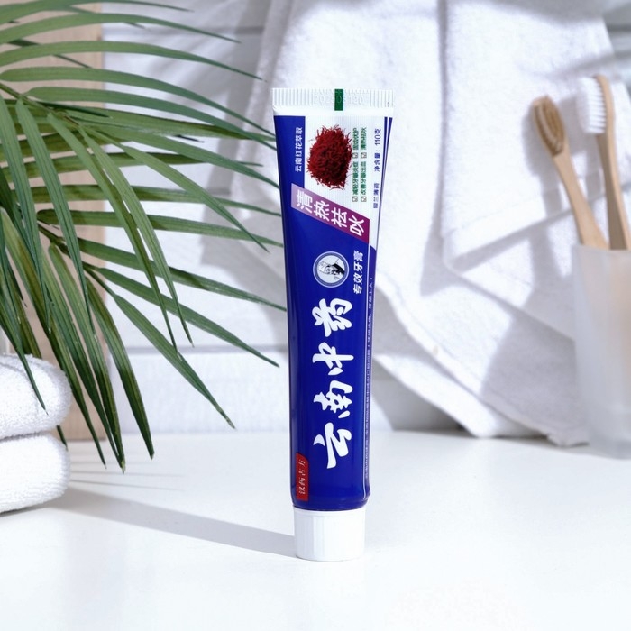 Зубная паста китайская традиционная на травах с шеффлерой, противовоспалительная, 110 г Зубная паста китайская традиционная на травах с шеффлерой, противовоспалительная, 110 г