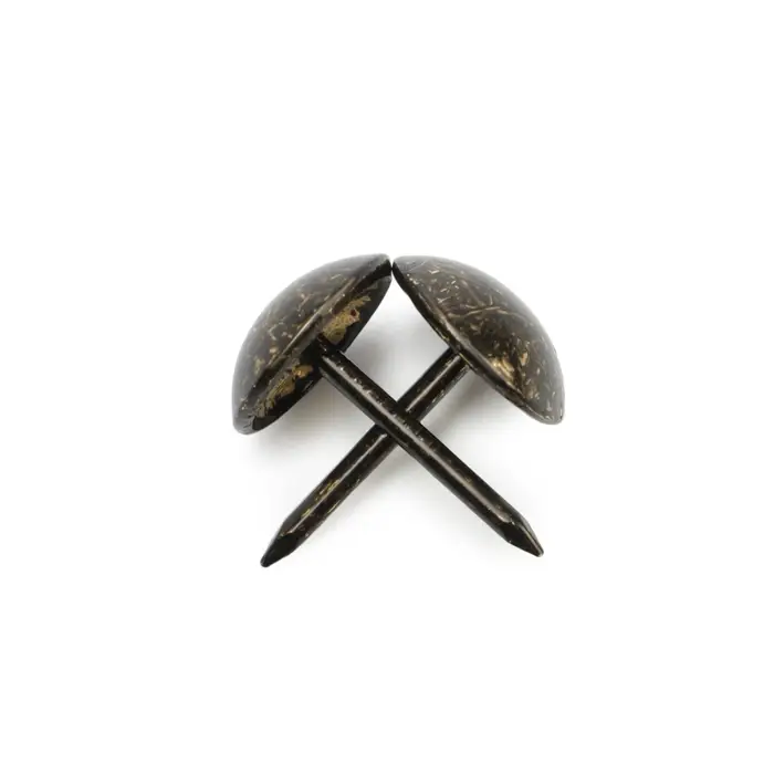 Гвозди ТУНДРА, декоративные, обивочные, 11×17 мм, античная бронза, 500 шт. Гвозди ТУНДРА, декоративные, обивочные, 11×17 мм, античная бронза, 500 шт.