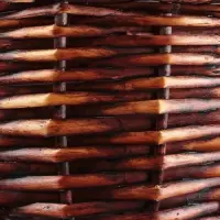 Корзина плетеная, 23х23х13х29 см, коричневый, ива