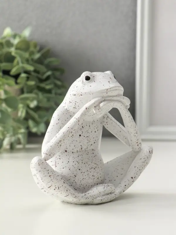 Сувенир полистоун Сувенир полистоун "Белая лягушка" 6х13,5х11,5 см