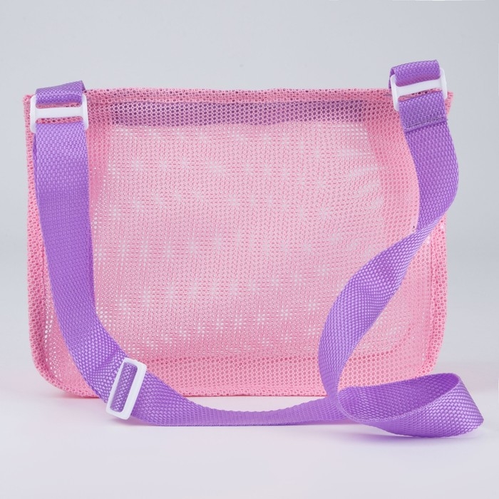 Сумка пляжная детская для девочки, 24х20х10 см, для песочницы, цвет розовый