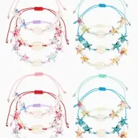 Браслет &laquo;Мррской&raquo;, ракушка и звезда, цвет МИКС