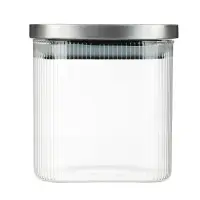 VETTA Рельеф Банка для хранения с металлической крышкой 600мл, 10х10см, стекло