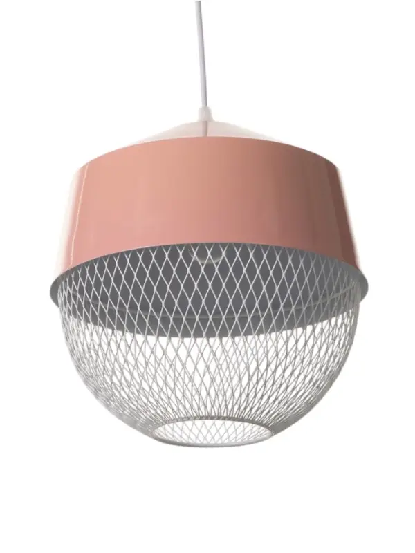 Светильник потолочный BayerLux Lea, 1&times;40 Вт, Е27, розовый, 26&times;26&times;32 см