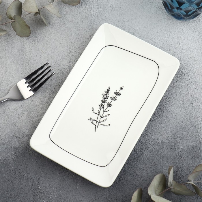 Блюдо керамическое Дорого внимание «Flower, 20,5 х 12,5 х 1,8 см Блюдо керамическое Дорого внимание «Flower, 20,5 х 12,5 х 1,8 см