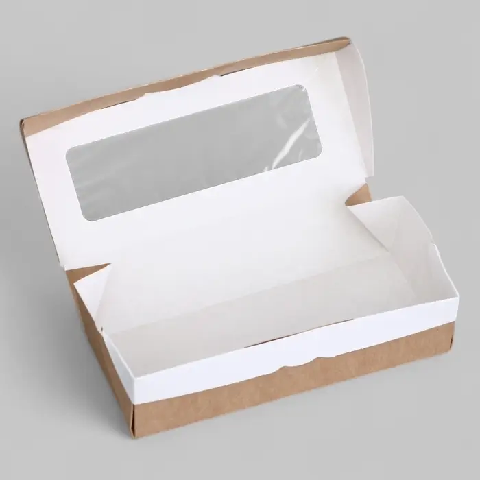 Коробка складная, крафт, 17×7×4 см, 0.5 л