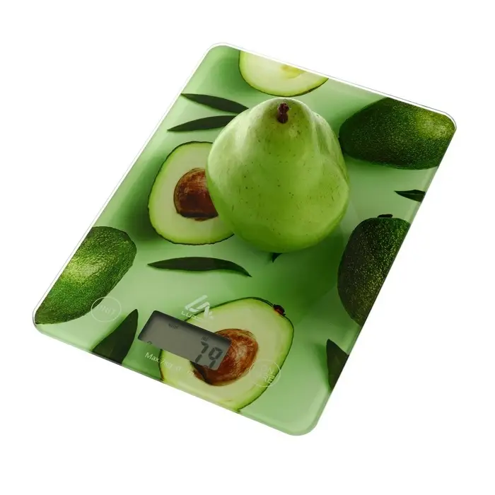 Весы кухонные Luazon LVK-501 &laquo;Авокадо&raquo;, электронные, до 7 кг