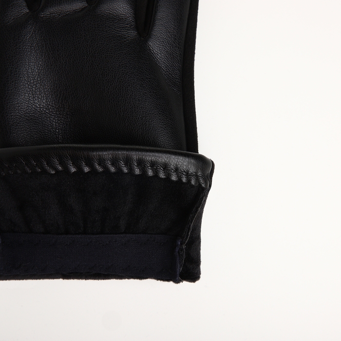 Перчатки женские, безразмерные, без утеплителя, цвет чёрный Перчатки женские, безразмерные, без утеплителя, цвет чёрный