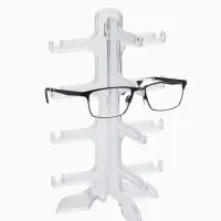 Подставка под очки 4 места, оргстекло, 16&times;14.5&times;25.5 см, прозрачная