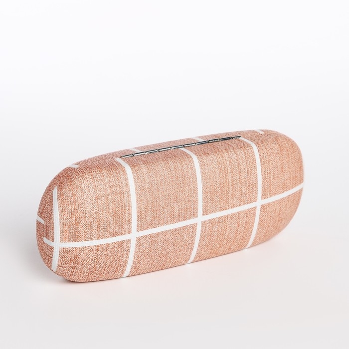 Футляр для очков на хлопушке, длина 16 см, цвет бежевый Футляр для очков на хлопушке, длина 16 см, цвет бежевый