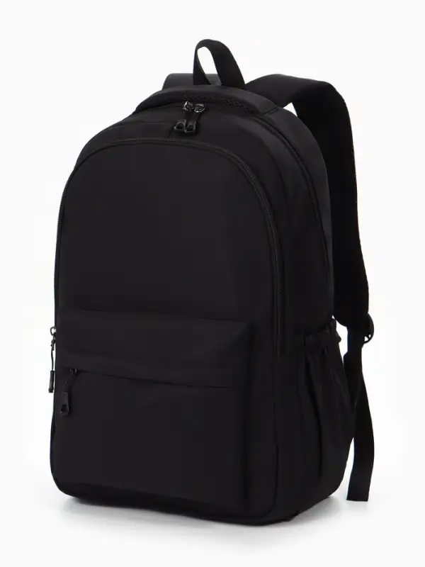 Рюкзак 31*14*46 см, 2 отд, 4 н/карм, Однотон, черный