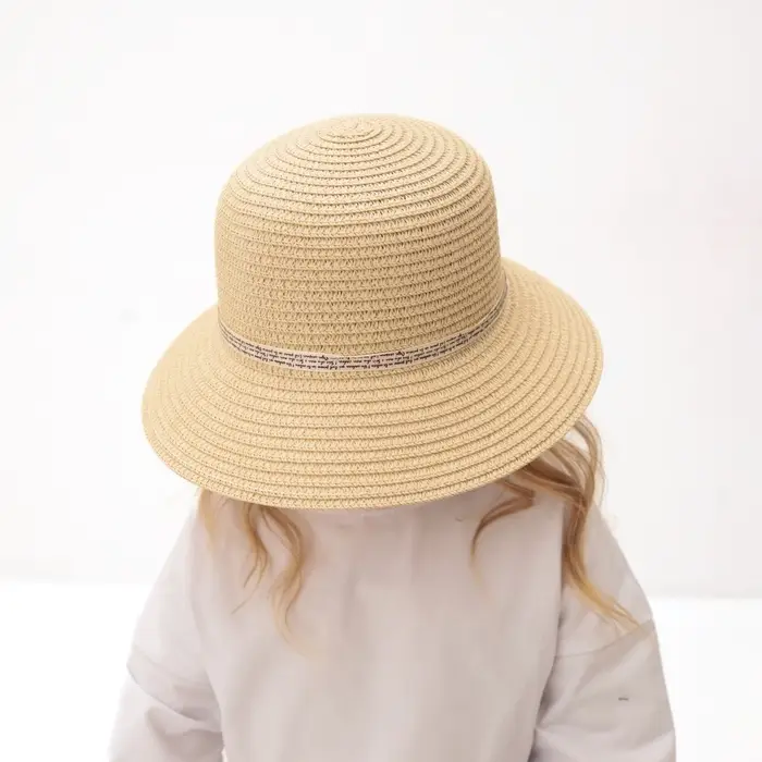 Шляпа для девочки MINAKU «Зайка», цвет молочный, размер 52