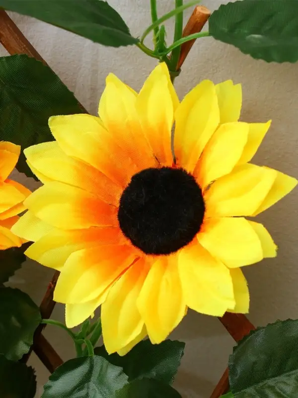 Ограждение декоративное, 35&times;120 см, &laquo;Подсолнухи&raquo;, оттенок цветков МИКС, Greengo