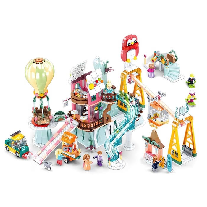 Конструктор Розовая мечта &laquo;Горнолыжная база&raquo;, 1065 деталей