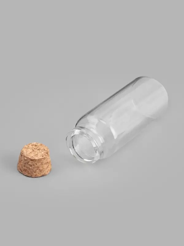 Набор баночек для хранения бисера, d=3&times;7 см, 4 шт., в контейнере, 13.5&times;8.7&times;4 см